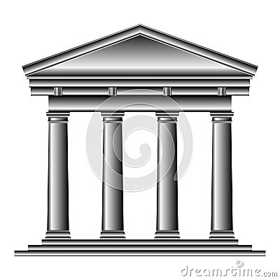 Tuscan temple Vector Illustration