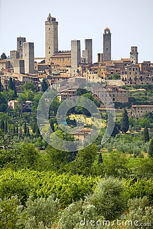 Tuscany, san gimignano Stock Photo