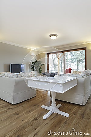 Tuscany - white furniture Stock Photo