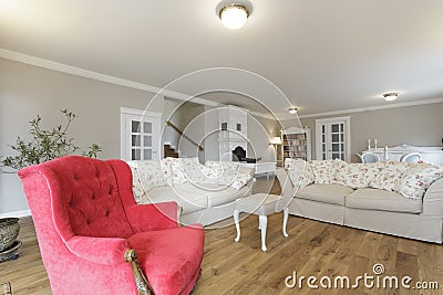 Tuscany - white furniture Stock Photo