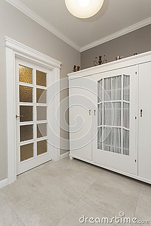 Tuscany - white wardrobe Stock Photo