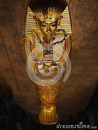 Tutankhamun Coffin Ancient Egypt Editorial Stock Photo