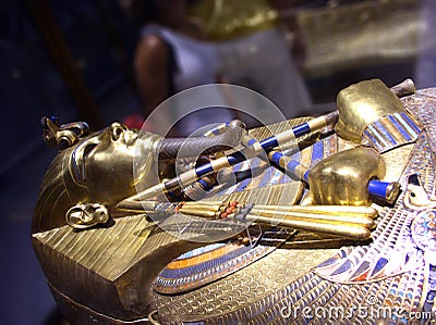 Tutankhamun Mask, Egyptian pharaoh Stock Photo