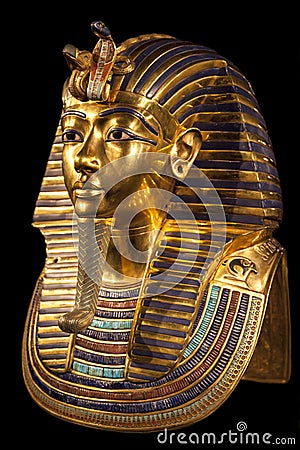 Tutankhamun's burial mask Stock Photo