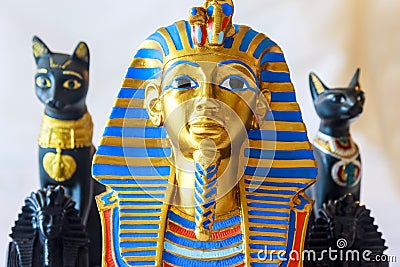 Tutankhamun`s death mask Editorial Stock Photo