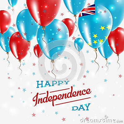 Tuvalu Vector Patriotic Poster. Independence Day. Vector Illustration