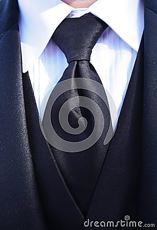 Tuxedo Neck Tie Stock Photo