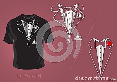 Tuxedo T-shirt Vector Design Royalty Free Stock Photo - Image: 25558345