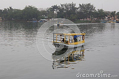 Tuxpan River Boat in Mexico Editorial Stock Photo