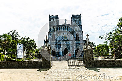 TUY HOA, PHU YEN, VIETNAM, April 14th, 2018: Church MangLang, Phu Yen Province, Vietnam. Editorial Stock Photo