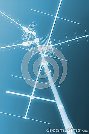 TV antenna Stock Photo