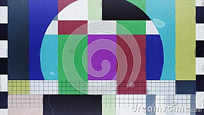 TV Bada, hałas, trema i początku przekaz, pętla, akcyjny materiał filmowy TV Bada, hałas, trema i początku przekaz, pętla, akcyjny materiał filmowy