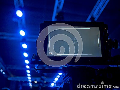 TV broadcast of the event from the concert hall or fashion show Stock Photo