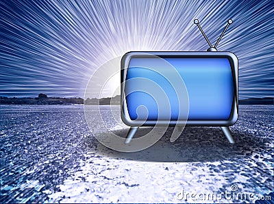 TV Burst Stock Photo