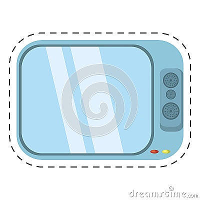 tv channel movie sound cut line Cartoon Illustration