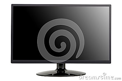 TV flat screen lcd, plasma isolated Stock Photo