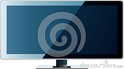 TV flat screen lcd, plasma Cartoon Illustration