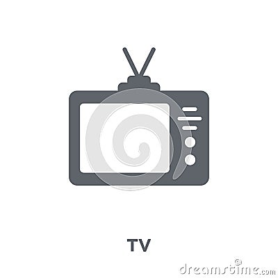 Tv icon from Electronic devices collection. Vector Illustration