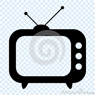 TV icon, retro TV Vector Illustration