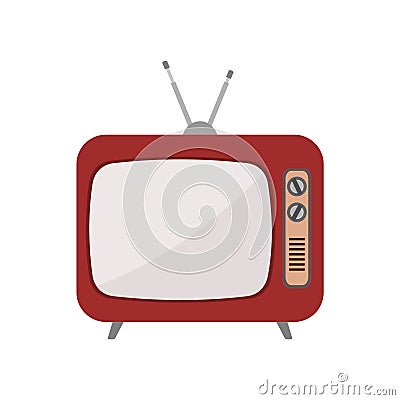 Tv icon sticker Vector Illustration