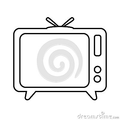 TV Icon, Television vector illustration icon Vector Illustration