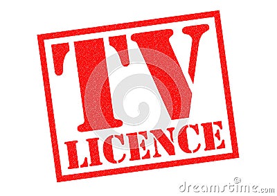 TV LICENCE Stock Photo