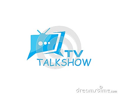 TV logo design Vector Illustration