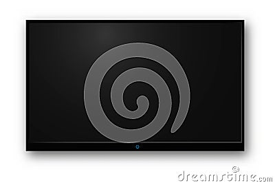 TV modern blank screen Vector Illustration