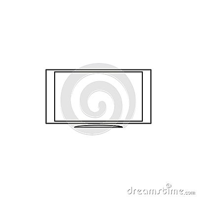 tv monitor icon Stock Photo