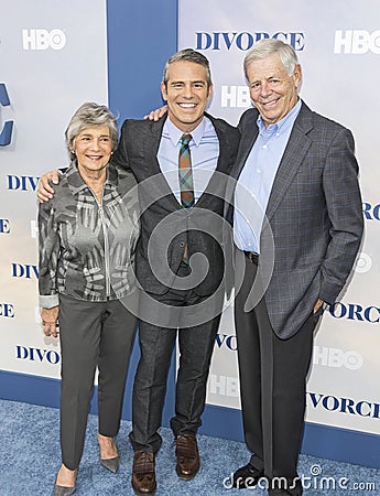 TV Personality Andy Cohen and his Parents Editorial Stock Photo