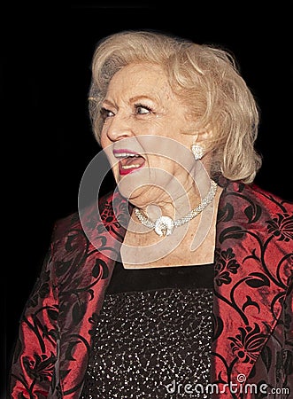 Betty White Arrives at Time 100 Most Influential People Gala in NYC in 2010 Editorial Stock Photo