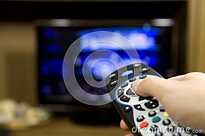 TV Remote Control Stock Photo