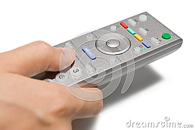 TV Remote Control Stock Photo