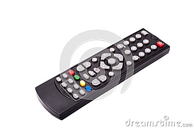 TV remote control isolated on white background. with clipping pa Stock Photo