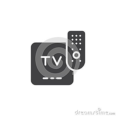 TV remote control vector icon Vector Illustration