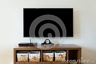 TV in a retro interior. minimalistic design Stock Photo