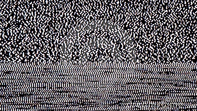 TV Static Noise Glitch Effect Stock Photo