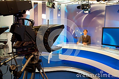 TV Studio Stock Photo