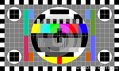 TV test image Vector Illustration
