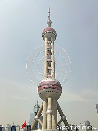 TV Tower in Shanghai Editorial Stock Photo