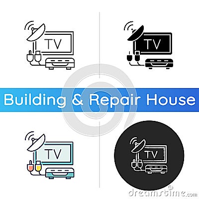 TV tuner icon Vector Illustration