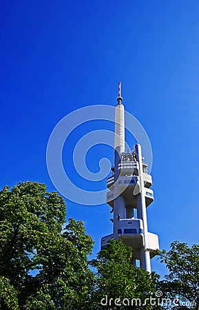 TVtower Prague Czech Republic Stock Photo