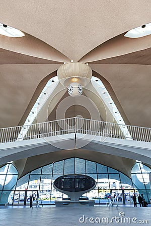 TWA Hotel Terminal New York JFK Airport Editorial Stock Photo