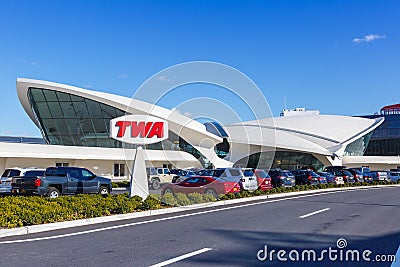 TWA Hotel Terminal New York JFK Airport Editorial Stock Photo