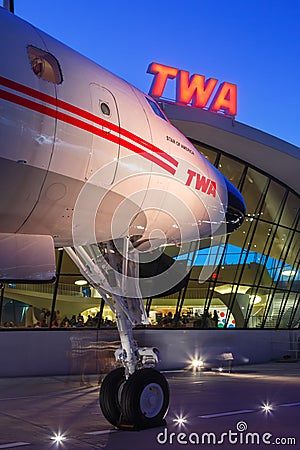 TWA Trans World Airlines Lockheed L1649A Connie Starliner airplane New York JFK Airport in the United States Editorial Stock Photo