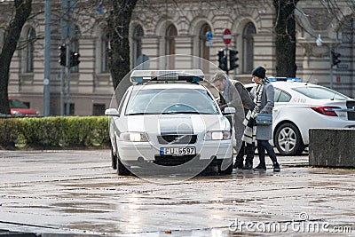 Tweed ride 2017. To ensure safety, the measures staying multiple police crews. Editorial Stock Photo