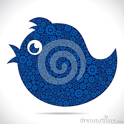 Tweet bird Vector Illustration