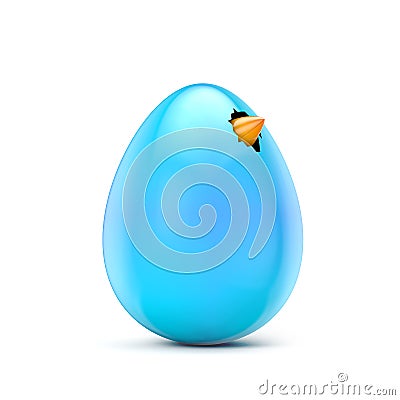 Tweet bird chick hatching Stock Photo