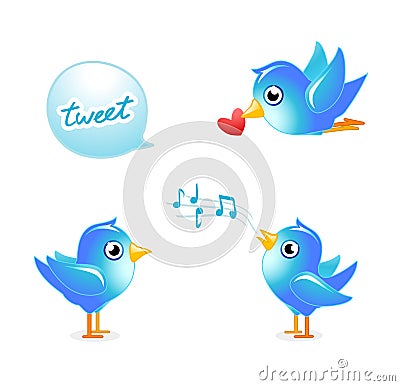 Tweet birds Stock Photo