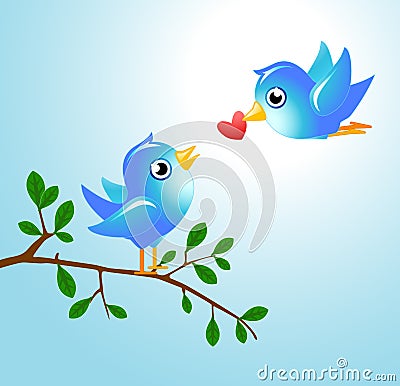 Tweet birds Stock Photo